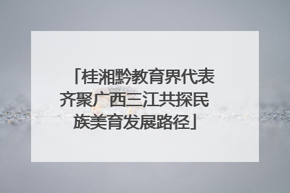 桂湘黔教育界代表齐聚广西三江共探民族美育发展路径