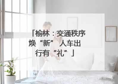 榆林：交通秩序焕“新” 人车出行有“礼”
