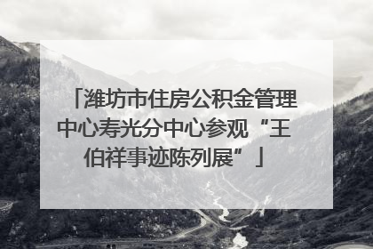潍坊市住房公积金管理中心寿光分中心参观“王伯祥事迹陈列展”
