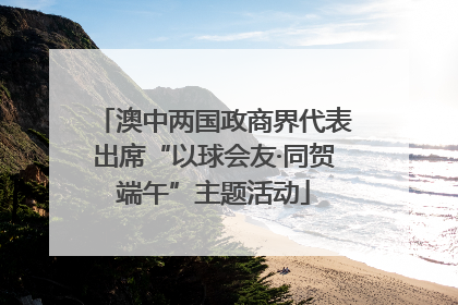 澳中两国政商界代表出席“以球会友·同贺端午”主题活动
