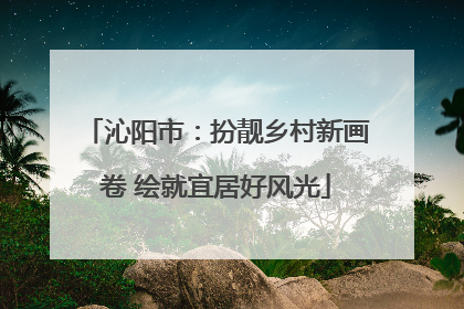 沁阳市：扮靓乡村新画卷 绘就宜居好风光