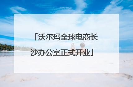 沃尔玛全球电商长沙办公室正式开业