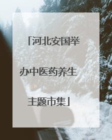 河北安国举办中医药养生主题市集