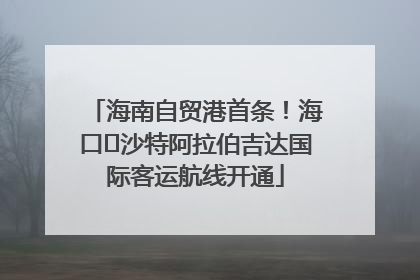 海南自贸港首条！海口⇌沙特阿拉伯吉达国际客运航线开通
