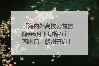 海内外高校公益咨询会6月下旬将在江西南昌、赣州开启