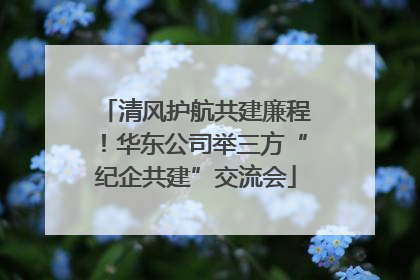 清风护航共建廉程！华东公司举三方“纪企共建”交流会
