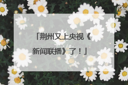 荆州又上央视《新闻联播》了！