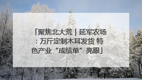 聚焦北大荒｜延军农场：万斤定制木耳发货 特色产业“成绩单”亮眼