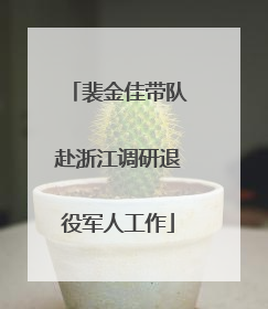裴金佳带队赴浙江调研退役军人工作