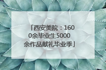 西安美院：1600余毕业生5000余作品献礼毕业季