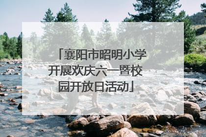 襄阳市昭明小学开展欢庆六一暨校园开放日活动