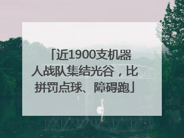 近1900支机器人战队集结光谷，比拼罚点球、障碍跑