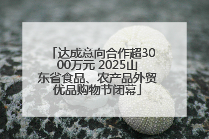 达成意向合作超3000万元 2025山东省食品、农产品外贸优品购物节闭幕