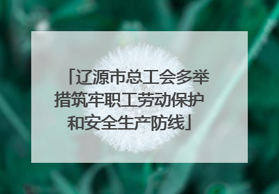 辽源市总工会多举措筑牢职工劳动保护和安全生产防线