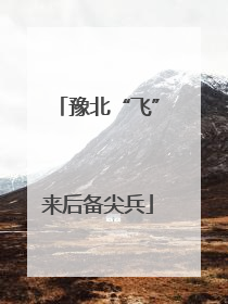 豫北“飞”来后备尖兵