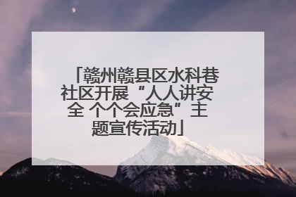 赣州赣县区水科巷社区开展“人人讲安全 个个会应急”主题宣传活动