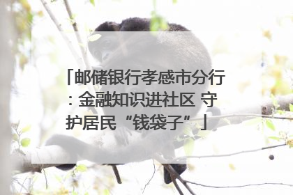 邮储银行孝感市分行：金融知识进社区 守护居民“钱袋子”