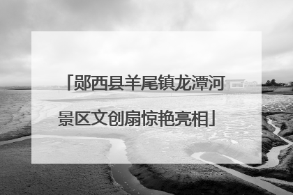 郧西县羊尾镇龙潭河景区文创扇惊艳亮相