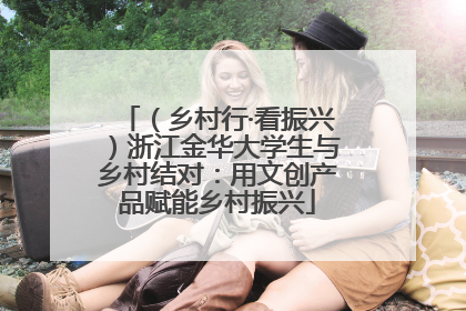（乡村行·看振兴）浙江金华大学生与乡村结对：用文创产品赋能乡村振兴