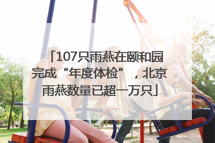107只雨燕在颐和园完成“年度体检”，北京雨燕数量已超一万只