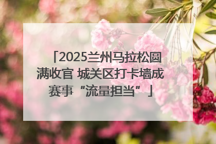 2025兰州马拉松圆满收官 城关区打卡墙成赛事“流量担当”