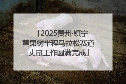 2025贵州·镇宁黄果树半程马拉松赛道丈量工作圆满完成