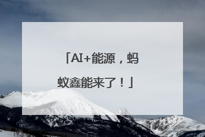 AI+能源，蚂蚁鑫能来了！