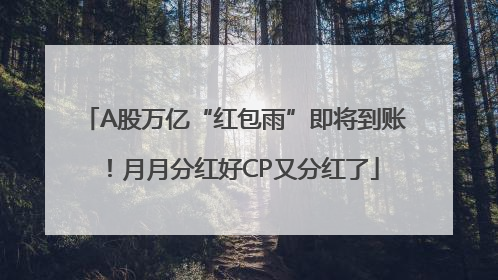 A股万亿“红包雨”即将到账！月月分红好CP又分红了