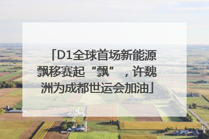 D1全球首场新能源飘移赛起“飘”，许魏洲为成都世运会加油